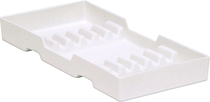 Cabinet Tray Nr. 16A  Stück  9,2 x 19,7 cm, weiß