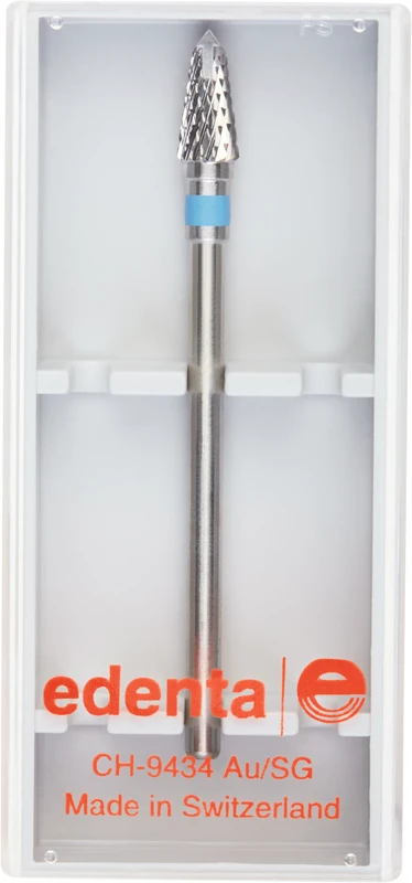 HM-Fräser Schliff 10  Stück  Kreuzverzahnung, blau standard, HP, Figur 263, 8 mm, ISO 040