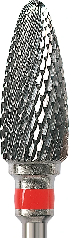 HM-Fräser Schliff 20  Stück  Kreuzverzahnung, rot fein, HP, Figur 257, 12 mm, ISO 060
