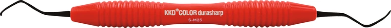 KKD® COLOR durasharp Scaler  Stück  rot, für Front- und Seitenzähne, mit Silicongriff