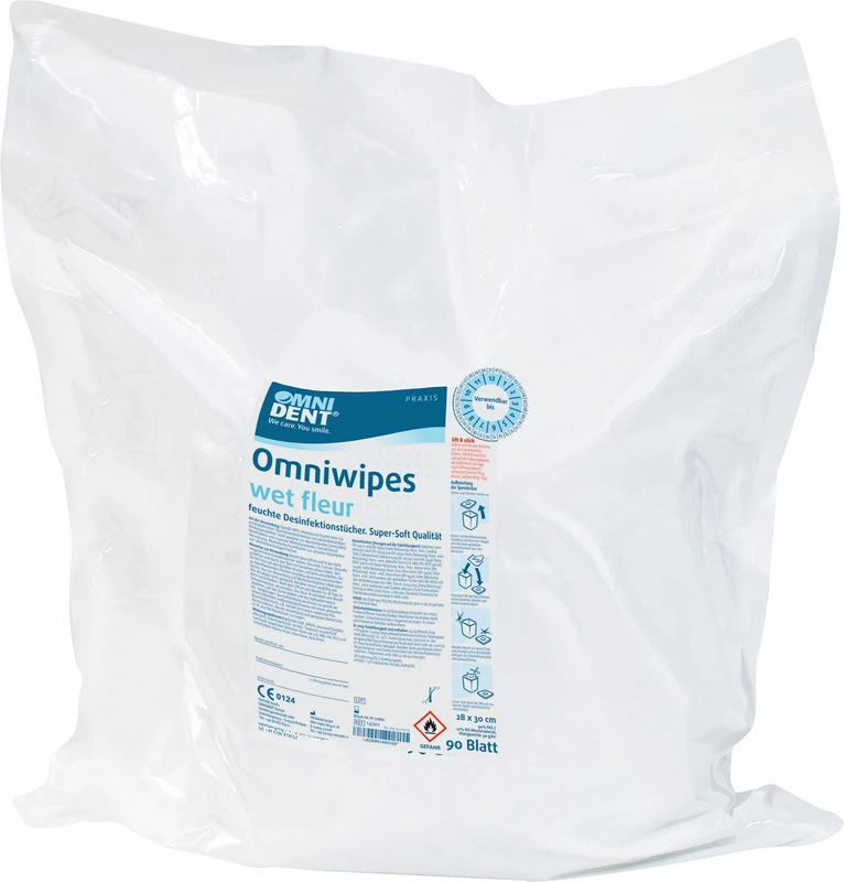 Omniwipes wet fleur  Packung  90 Stück fleur, 28 x 30 cm