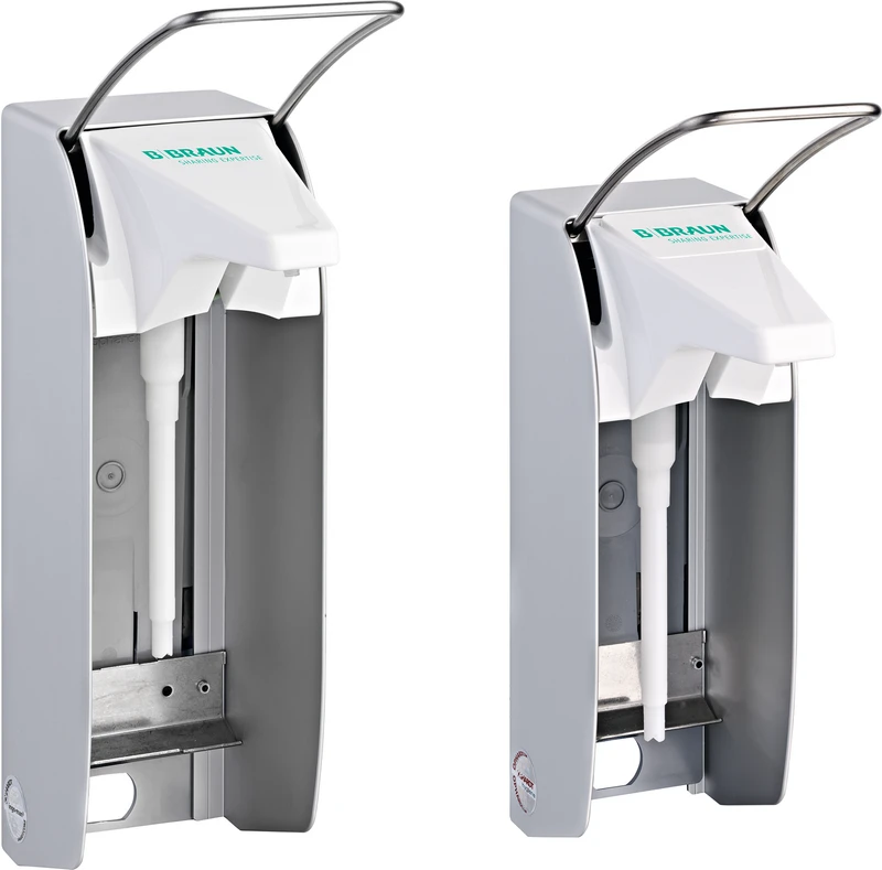 Wandspender plus  Stück  Spender TLS für 1 Liter Flasche, Armhebel lang