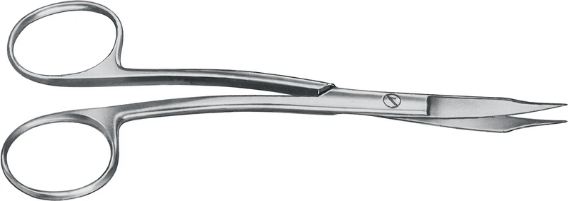 Scheren nach Goldmann-Fox  Stück  1117-1, S-gebogen, 130 mm