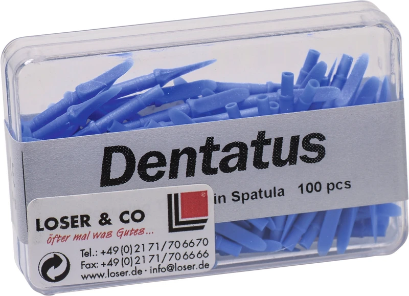 EVA-PROPHYLAXE SYSTEM  Packung  100 Stück blau dünn, spatelförmig