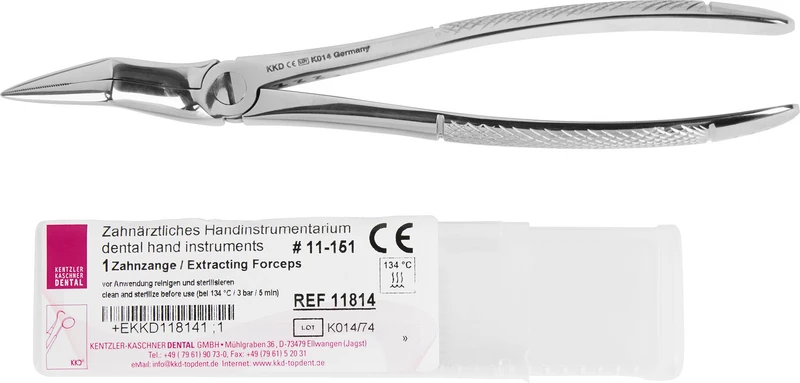 KKD® Zahnzangen  Stück  für OK-Wurzeln, Rautengriff, Figur 11-151