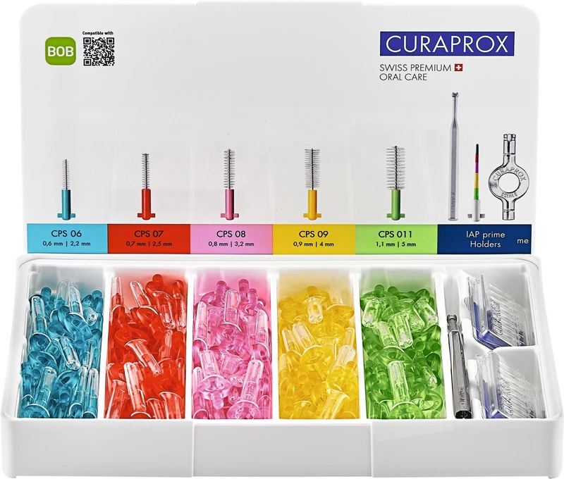 CURAPROX Chairside-Box prime   Clinicpackung  25 Bürsten CPS 06-011 + UHS 409, 24 IAP-Sonden