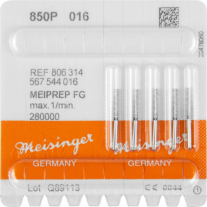 MEIPREP Diamanten  Packung  5 Stück FG, Figur 567 (850P), ISO 016