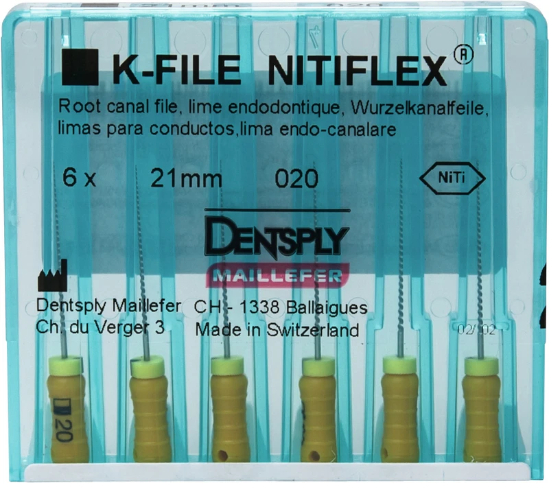 File NiTiflex  Packung  6 Stück 21 mm ISO 020