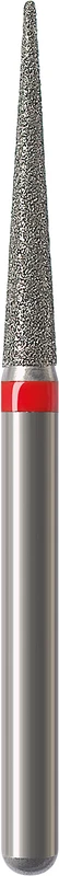 Diamanten 859   Packung  5 Stück rot fein, FG, Figur 166 Konus Spitze, 10 mm, ISO 016