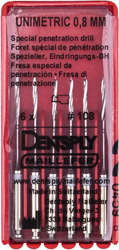 UNIMETRIC Eindringungsbohrer  Packung  6 Stück, weiß, Gr. 108