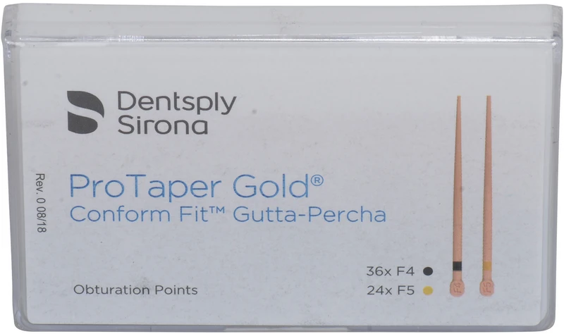 ProTaper Gold® Conform Fit Guttaperchaspitzen  Packung  60 Stück F4\F5