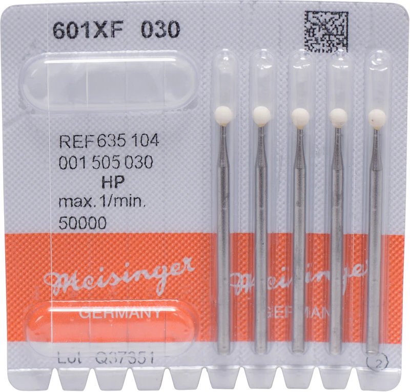 Keramische Schleifer 601  Packung  5 Stück weiß extra fein, HP, Figur 001, ISO 030