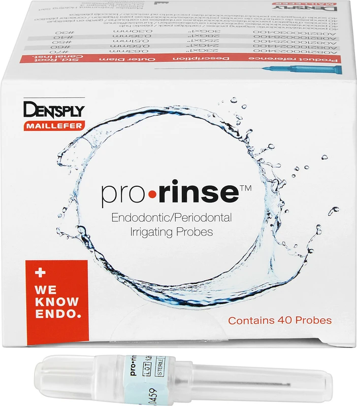 pro.rinse  Packung  40 Stück hellblau, Ø 0,63 mm, 23GA
