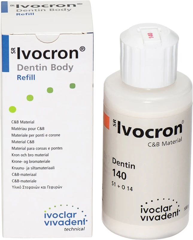 SR Ivocron®  Flasche  100 g Pulver dentin 140\1C