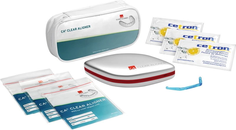 CA® Patientenetui  Stück  inklusive 1 CA Travel Case, 3 x 15 g CETRON Reinigungspulver, 3 Minigripbeutel, 1 Splint Remover