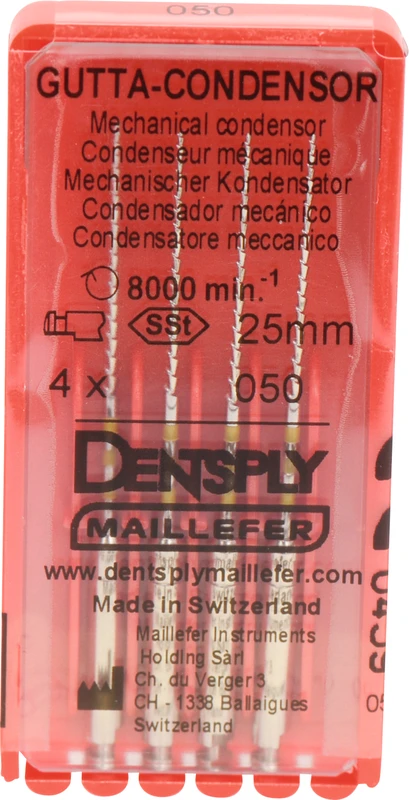 Gutta-Condensor  Packung  4 Stück 25 mm, ISO 050
