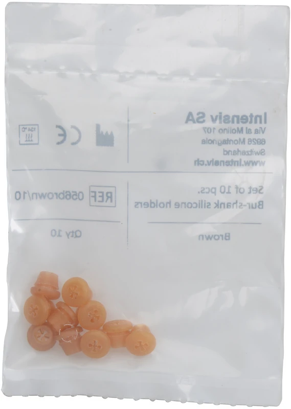Silikonhalter  Packung  10 Stück braun, 60 µm