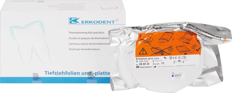 Erkoloc-pro pink  Packung  10 Stück Ø 120 mm, Stärke 3 mm