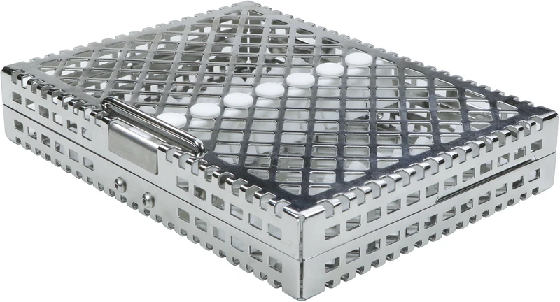 Steri-Wash-Trays  Stück  190 x 140 x 34 mm weiße Silikone, für 10 Instrumente