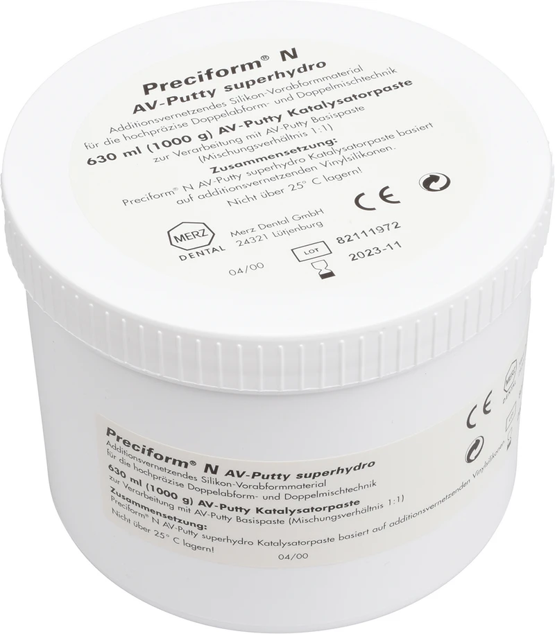 Preciform® N AV-Putty  Packung  630 ml Basispaste, 630 ml Katalysatorpaste