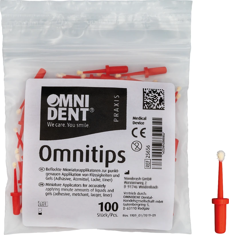Omnitips  Packung  100 Stück rot