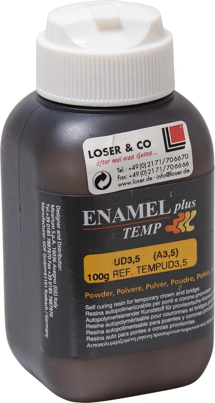 Enamel plus Temp   Dose  100 g Pulver dentin UD3,5