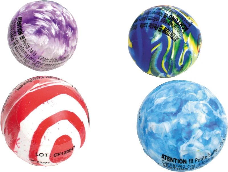 Springbälle bunt  Packung  48 Stück Ø 4,3 cm