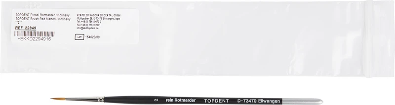 TOPDENT Pinsel Rotmarder Kolinsky  Stück  Nr. 2