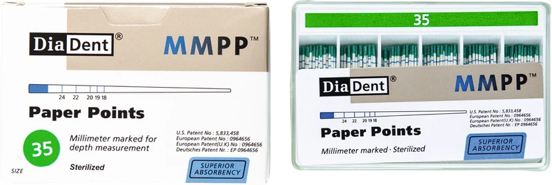 DiaDent® Papierspitzen  Packung  200 Stück ISO 035