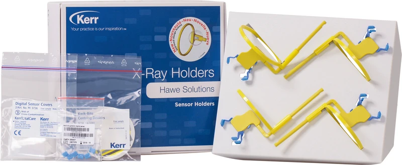 Kwik-Bite  Packung  4 Sensorenhalter mit Ring, 1 Zentrierhilfe