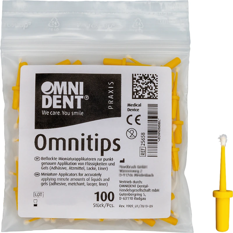 Omnitips  Packung  100 Stück gelb