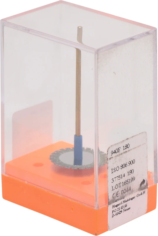 Diamantscheiben 940F  Stück  unmontiert, rot fein, Figur 377, 0,2 mm, ISO 180