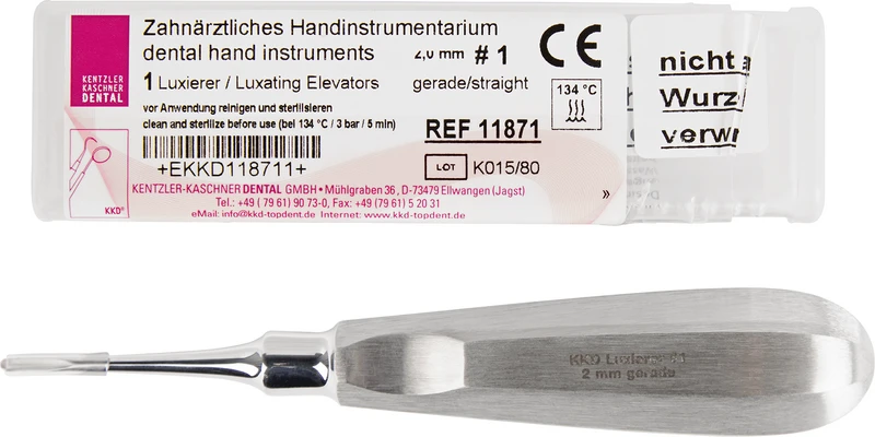 KKD® Luxierer  Stück  2 mm gerade , Nr. 1