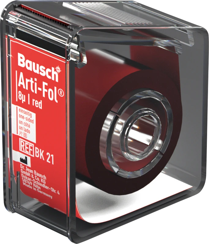 Arti-Fol® 8 µ  Spender  20 m einseitig, 22 mm breit, rot