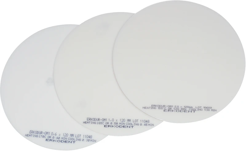 Erkodur-0M1  Packung  20 Stück, Ø 125 mm, Stärke 1 mm