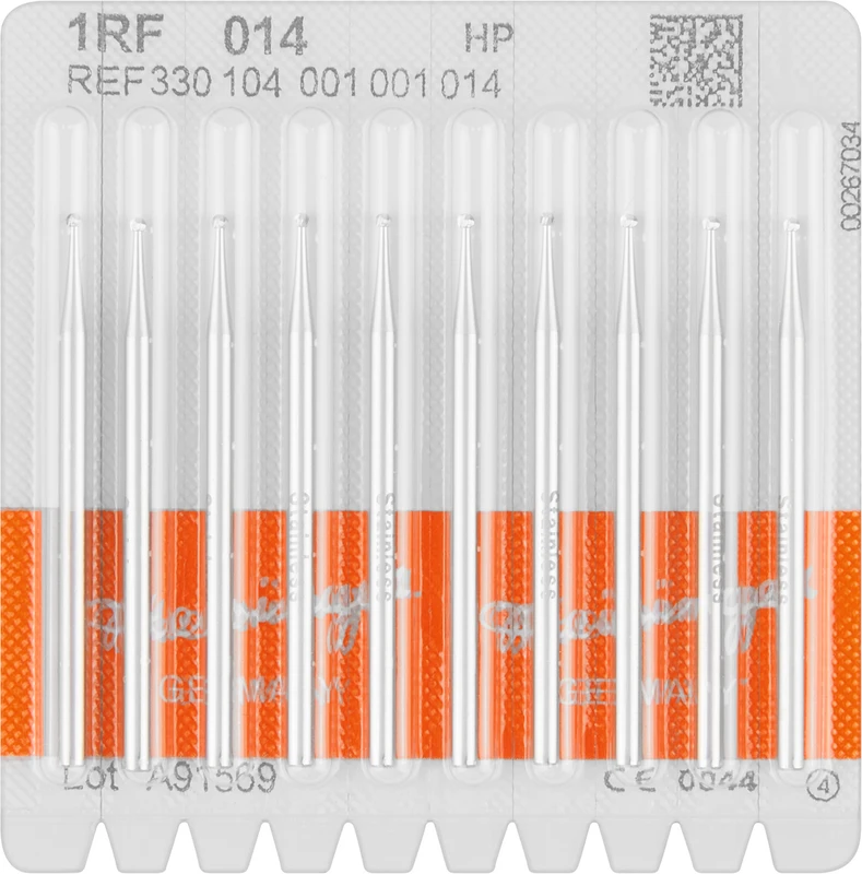 Stahlbohrer 1RF  Packung  10 Stück HP, Figur 001, ISO 014