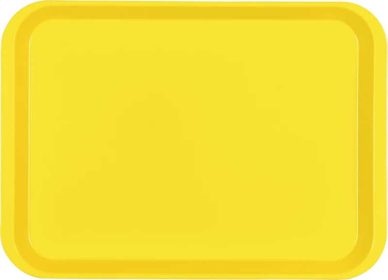 B-Lok Tray  Stück  Tray 34 x 24,5 x 2,2 cm, ohne Einteilung neongelb
