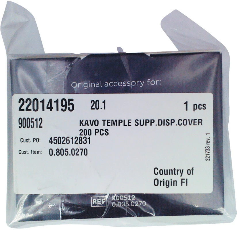 Hygieneschutz  Packung  200 Stück für Schläfenstütze