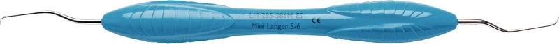 LM Universalkürette Mini Langer   Stück  Figur 5\6, für Schneidezähne im OK\UK, blau, LM-ErgoSense® Griff