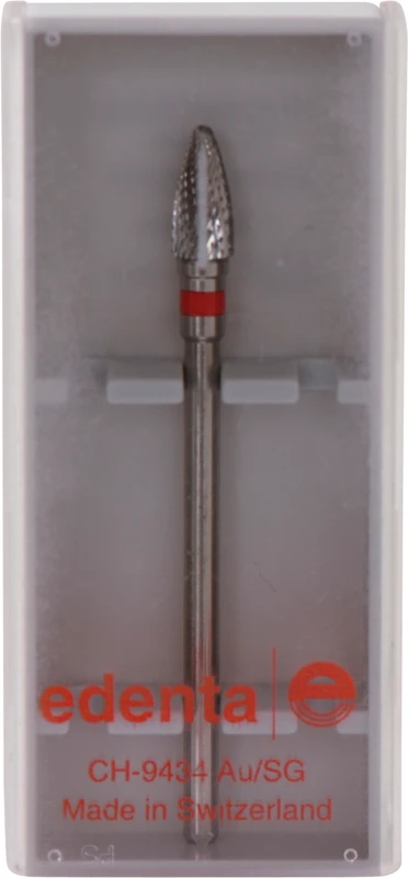 HM-Fräser Schliff 20  Stück  Kreuzverzahnung, rot fein, HP, Figur 257, 9 mm, ISO 040