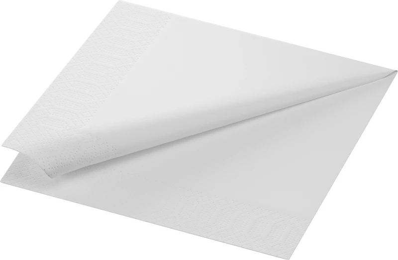 Taschentuchserviette  Packung  300 Stück weiß, 40 x 40 cm, 2-lagig