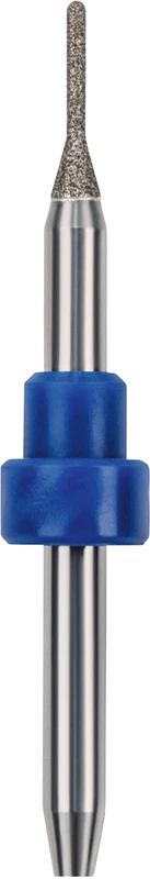 CAD\CAM Diamant Schleifer  Stück  diamantiert, blau, Schaft-Ø 3 mm, Figur ZGB-50D, Kopflänge: 6 mm, ISO 010