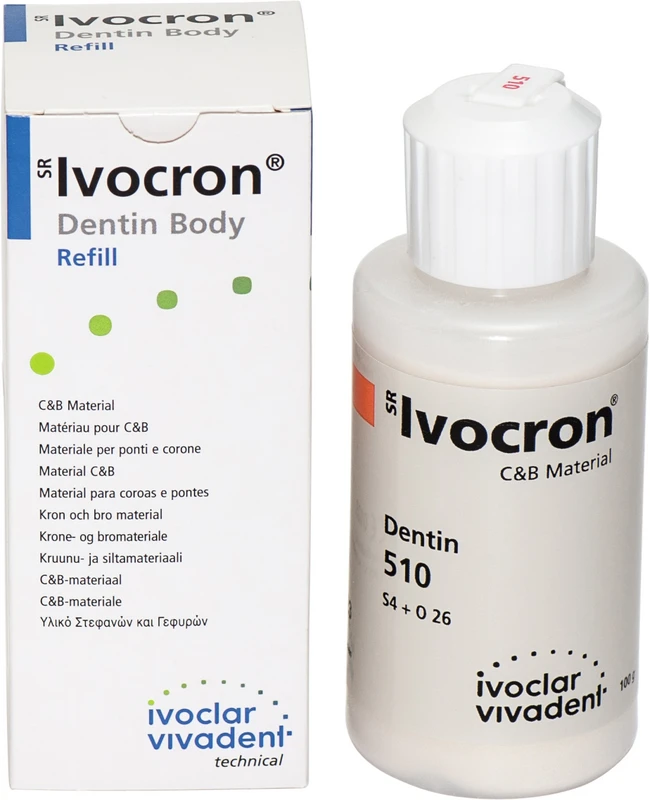 SR Ivocron®  Flasche  100 g Pulver dentin 510\6D