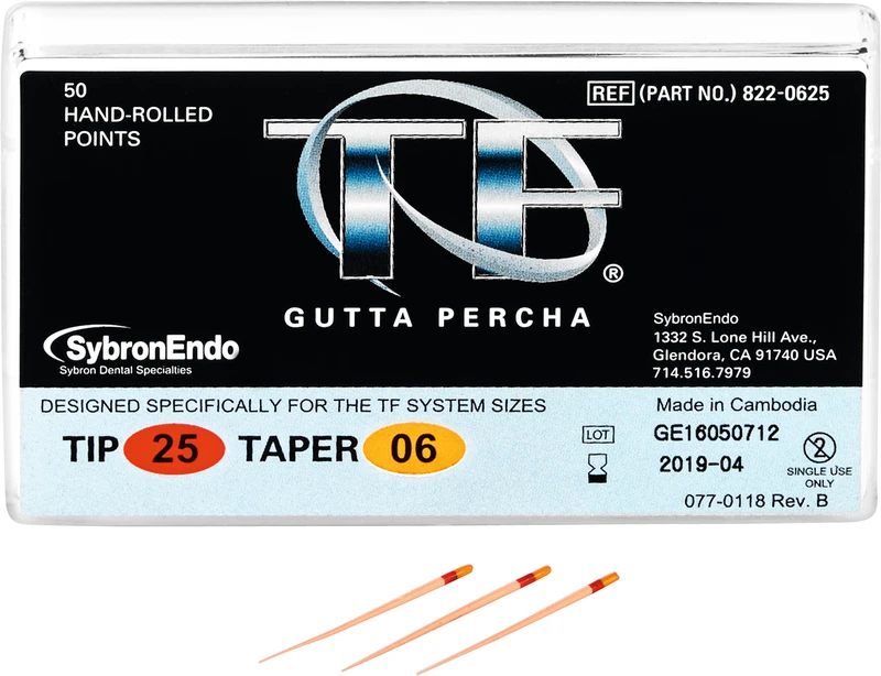 TF Guttapercha  Packung  100 Stück Taper.06, ISO 025