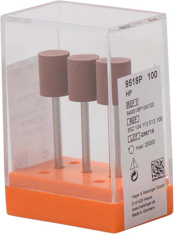 Universalpolierer 9518  Packung  3 Stück braun mittel, HP Figur 113, 12 mm, ISO 100