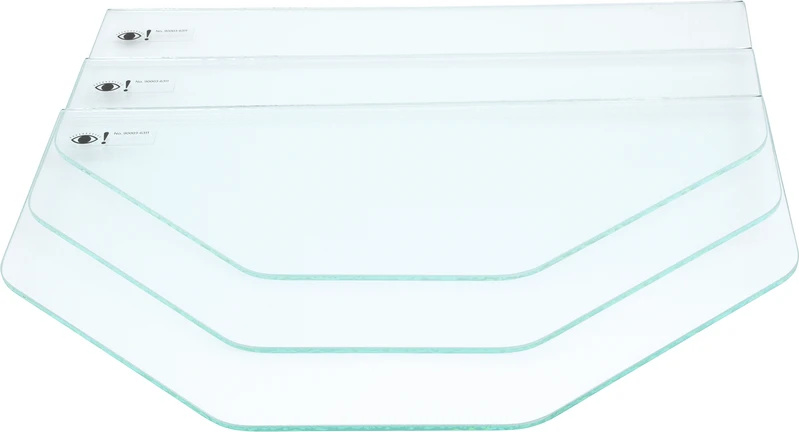 Glasscheiben  Packung  3 Stück unbeschichtet, f. Basic quattro, Basic quattro IS, Basic master