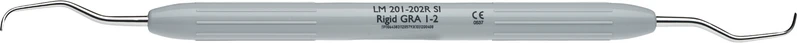 LM Gracey Rigid   Stück  Figur 1\2, für Anterior, grau, LM-ErgoNorm Griff