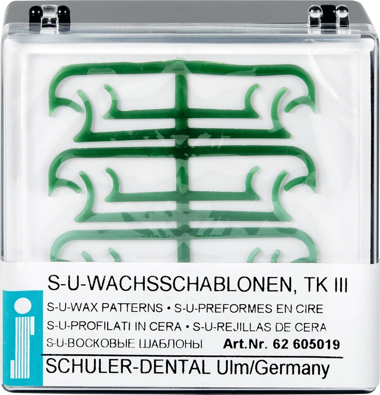 S-U-WACHSSCHABLONEN  Packung  10 Stück Klammer gestielt