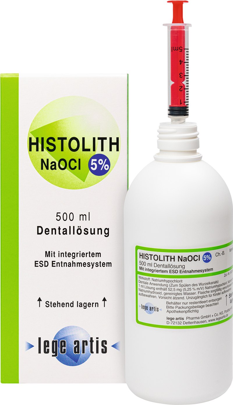 HISTOLITH NaOCl 5%  Flasche  500 ml Lösung mit ESD-Entnahmesystem