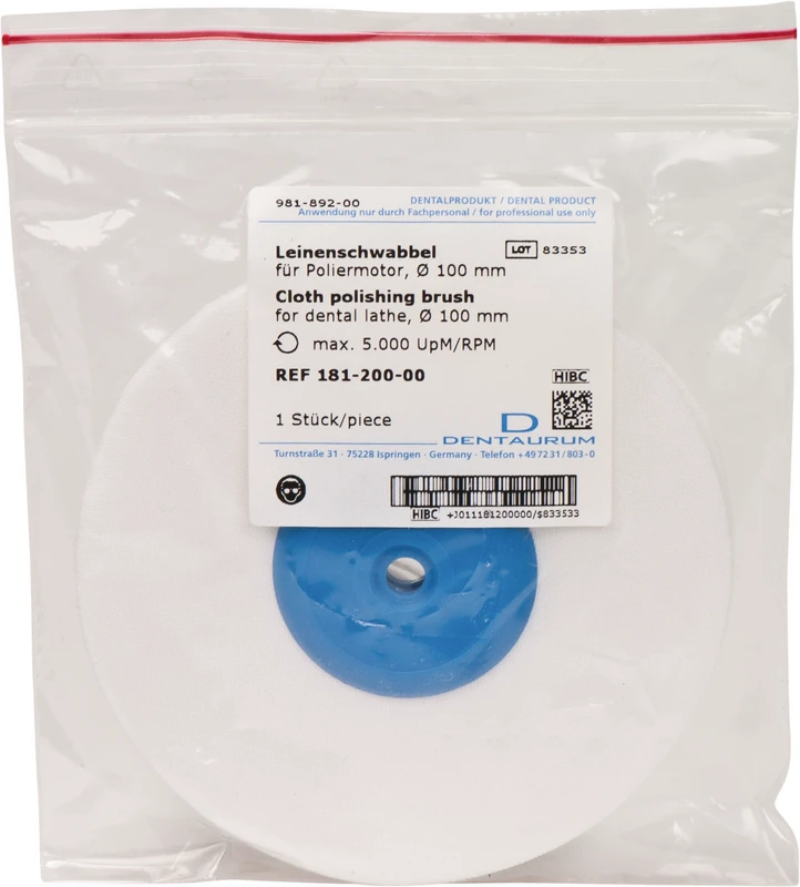 Leinenschwabbel  Stück  für Ø 100 mm